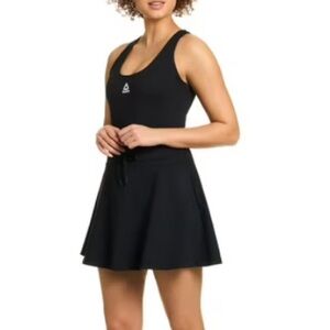 Reebok Black Sleeveless tennis Dress size Large NWT athletic